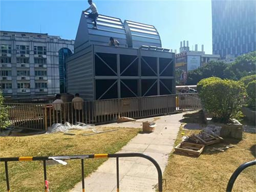東莞圓形冷卻塔填料的2種清洗方法,東莞圓形逆流式冷卻塔
